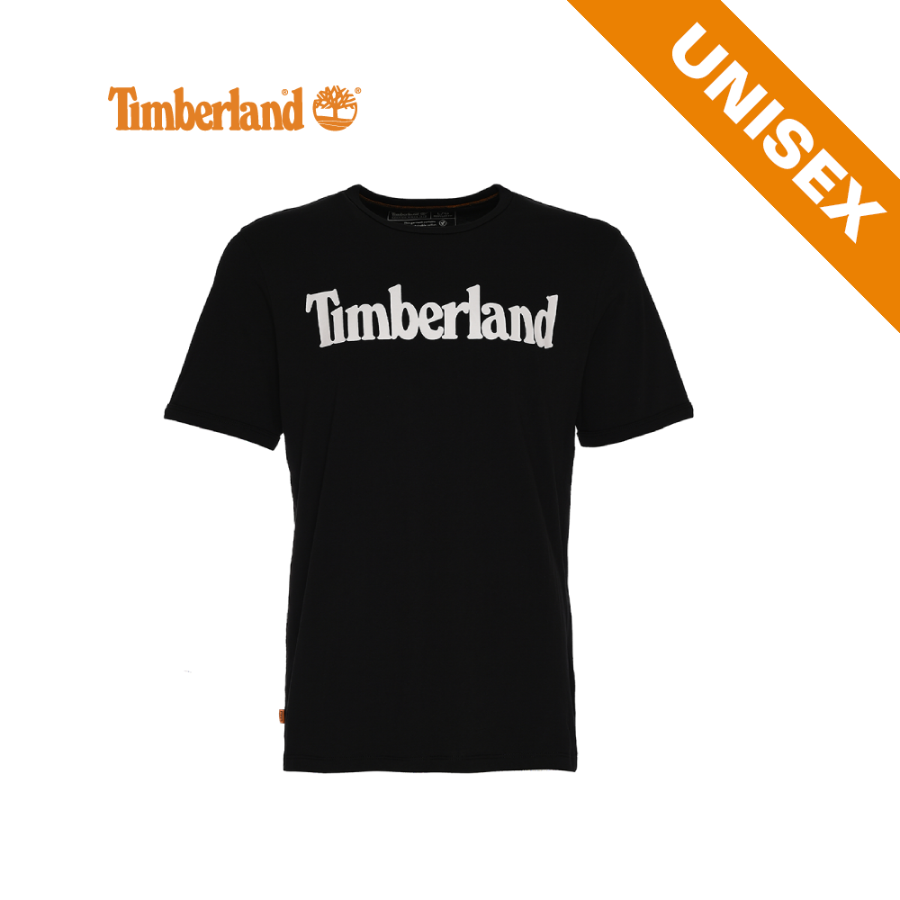Timberland All Gender Short-Sleeve Logo T-Shirt Black