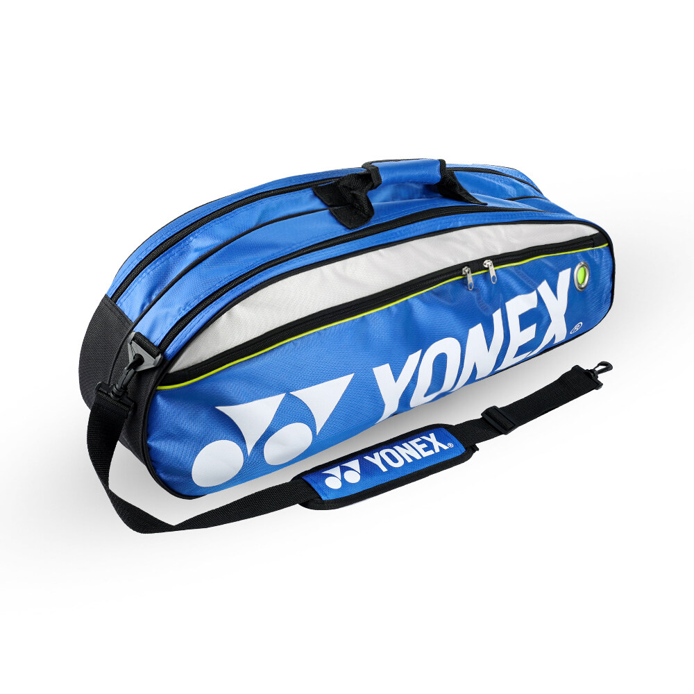 Zacro[Ready Stock] Y-onex 9332 Badminton Bag Double Zips Bag with Shoes Compartment Shoe Bag+ 2 Main Packets 2 Sides Pockets +1 Sling Straps Maximum capacity can hold 6 badminton rackets