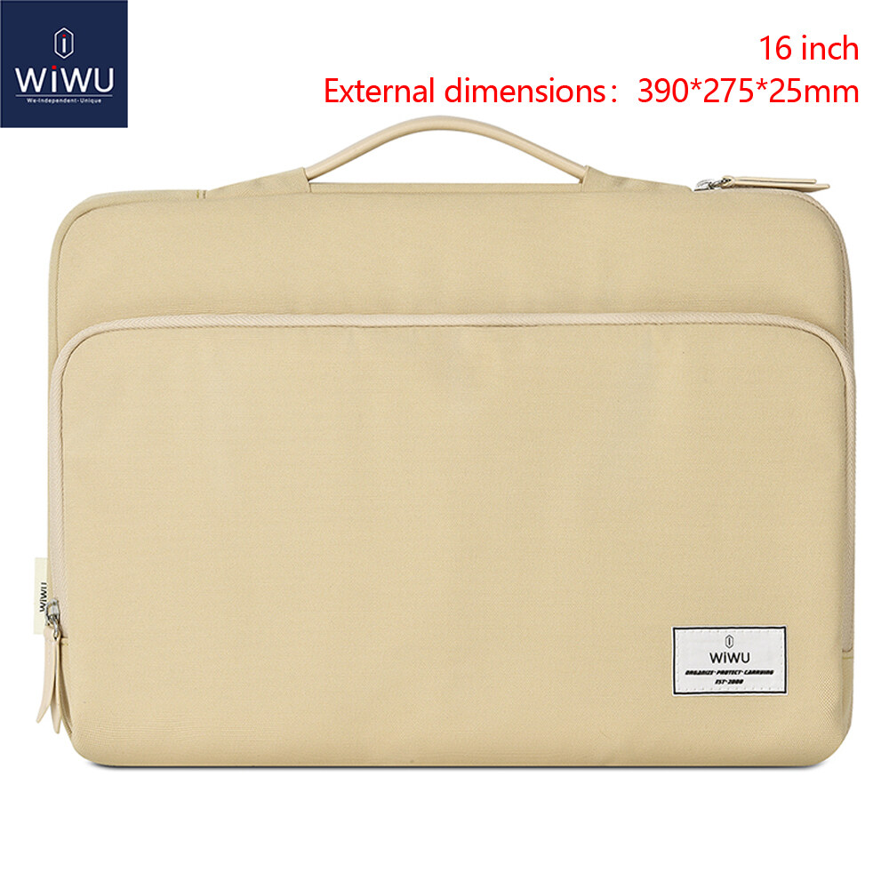 WiWU Ora Laptop Sleeve for MacBook Air 13.6 M2 2022 Shockproof Waterproof Laptop Bag Case for MacBook Pro 13 M1 M2 Multi-pockets Laptop Bag for Macbook Pro Air 16 inch