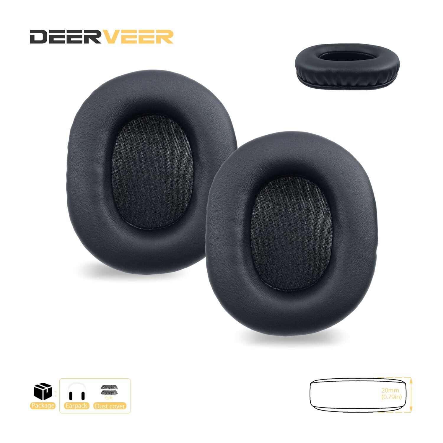 DEERVEER Replacement Earpad For JBL Everest 710 Headphones Thicken Memory Foam Cushions