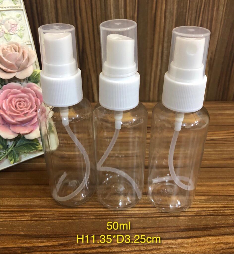 50ml PET Clear Mist Spray Bottles/Toner Spray Bottles/ Perfume Spray Bottles