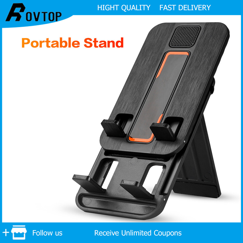 Rovtop Portable Desktop Tablet Phone Holder Universal Folding Bracket Lazy Phone Bracket For Tablet Mobile Phone